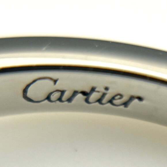CARTIER Silver Diamond Ring - Picture 4 of 8